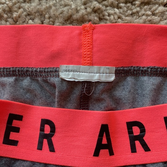 Under Armour Gray and Hot Pink Leggins - Picture 2 of 3